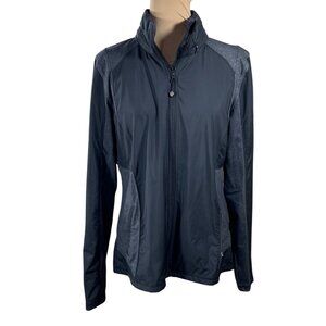Kirkland Women's Athletic Jacket Running Charcoal L Large Hood Full Zip